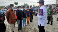 Puluhan pelanggar Prokes di Kecamatan Balaraja di berikan sanksi saat operasi yusitisi di gelar pada Rabu (5/1)