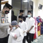 Jajaran Polresta Tangerang Polda Banten melaksanakan kegiatan sosial santunan anak yatim, Kamis (25/2/2021).