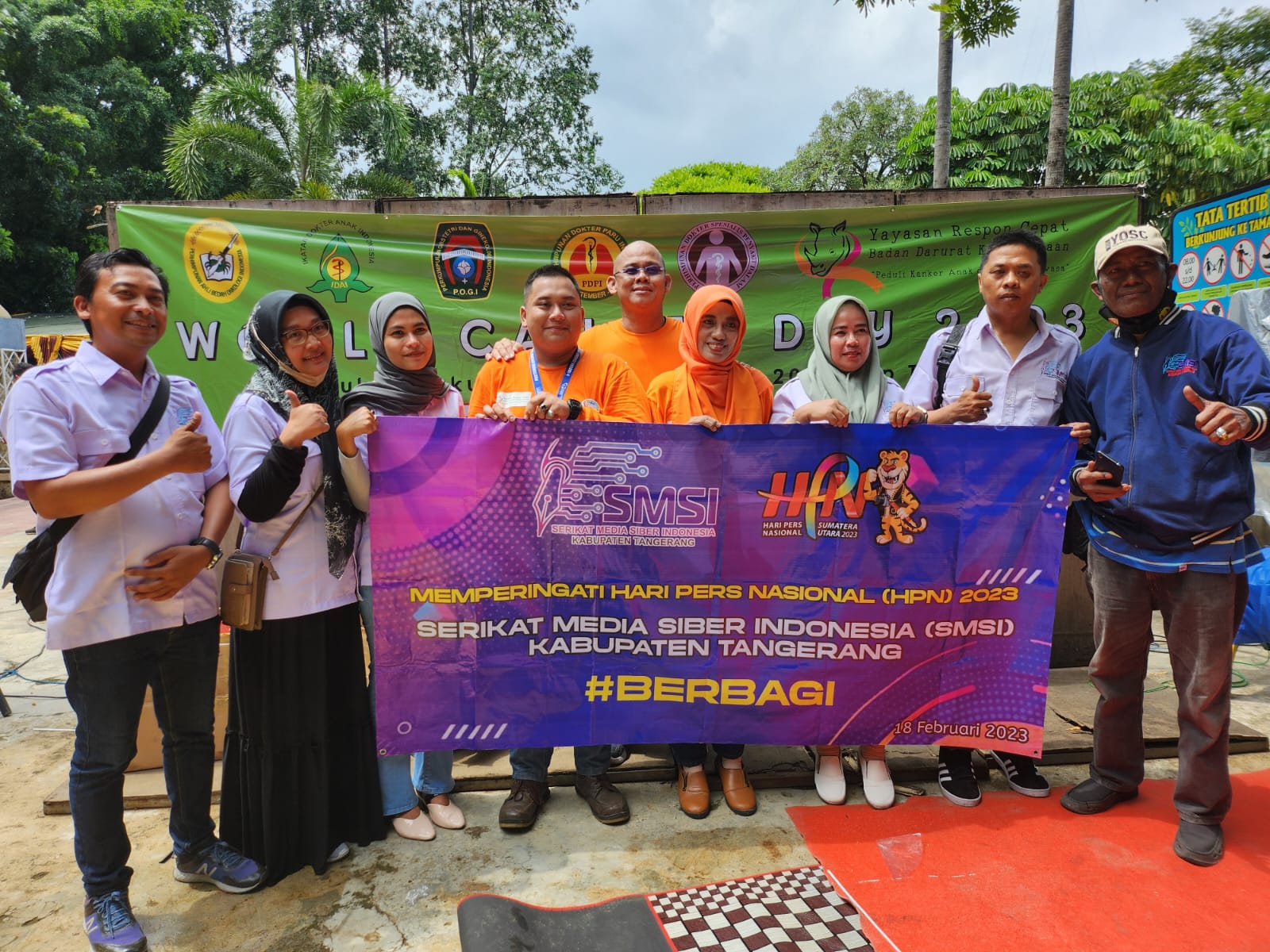 SMSI Kabupaten Tangerang Berbagi Kepada Anak Penderita Kanker di Yayasan Amaryllis Kirana Kota Tangerang