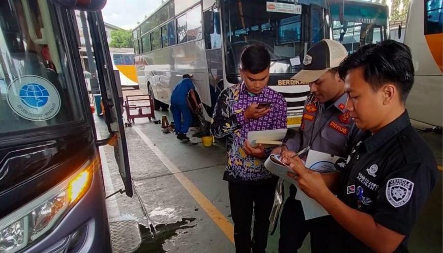 Dishub Kabupaten Tangerang Inspeksi Kelaikan Angkutan Umum Jelang Ramadhan