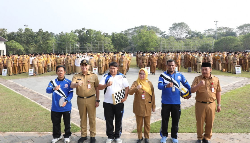 438 Peserta dari 24 Serikat Pekerja Ikut Pekan Olahraga Buruh Se-Kabupaten Tangerang