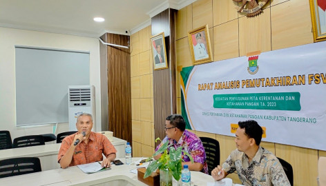 DPKP Kabupaten Tangerang Susun Peta Ketahanan dan Kerentanan Pangan